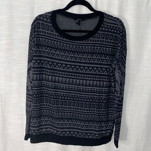 Black Oversized Long Sleeve Tee